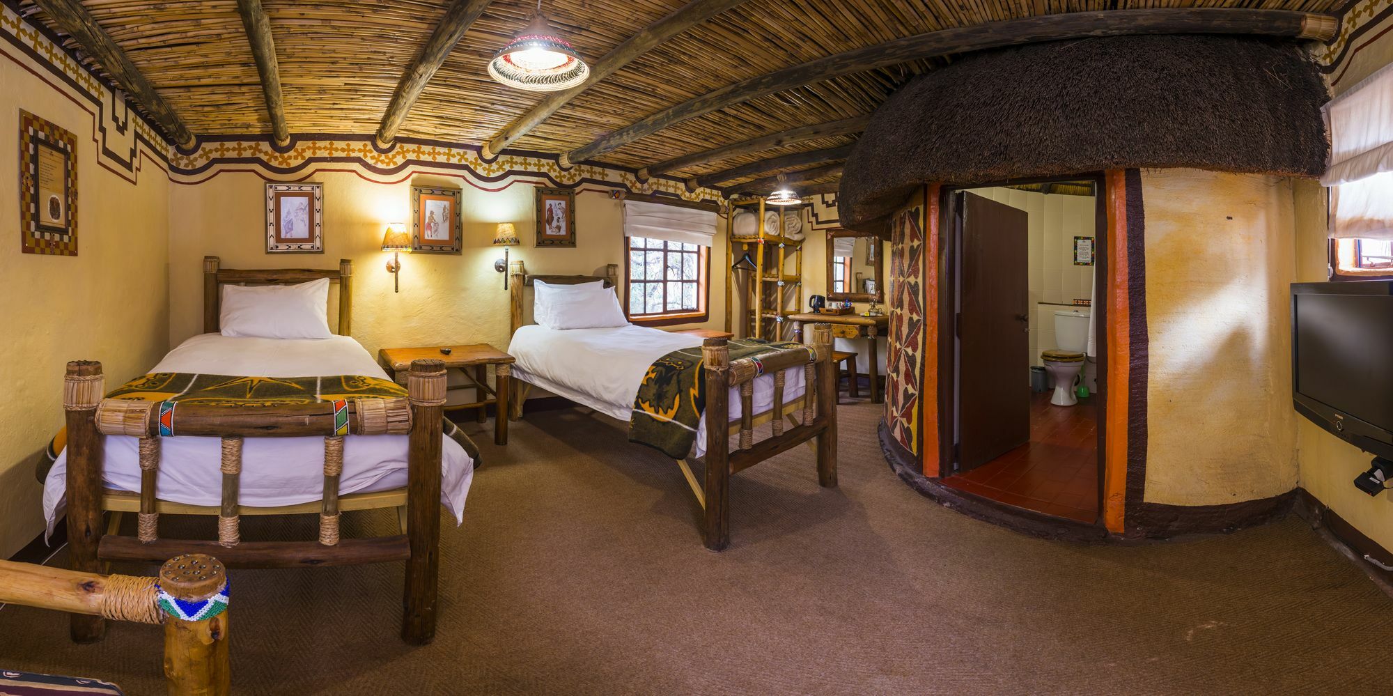 Aha Lesedi African Lodge & Cultural Village Broederstroom المظهر الخارجي الصورة