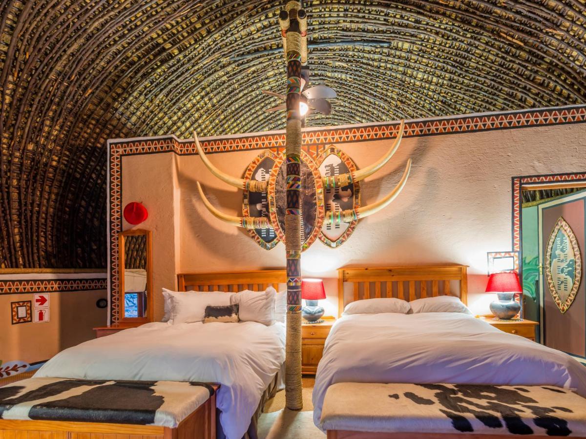 Aha Lesedi African Lodge & Cultural Village Broederstroom المظهر الخارجي الصورة